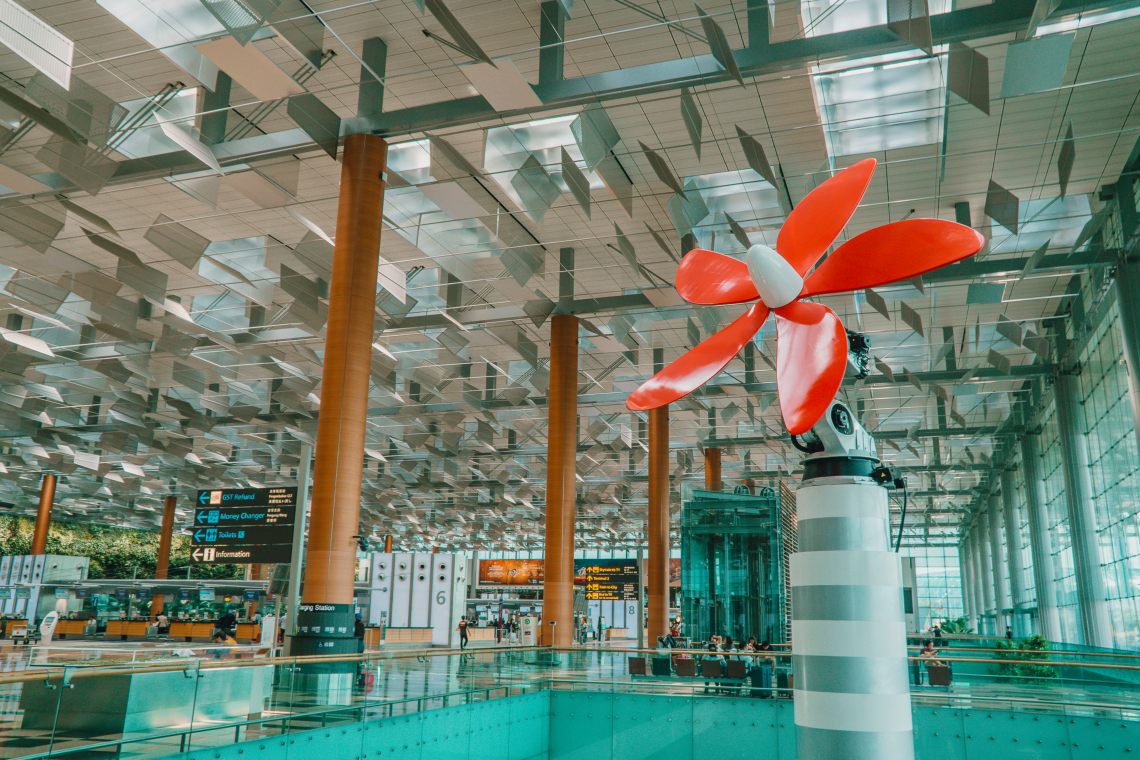 The Daisy sculpture at Terminal 3, Changi Airport